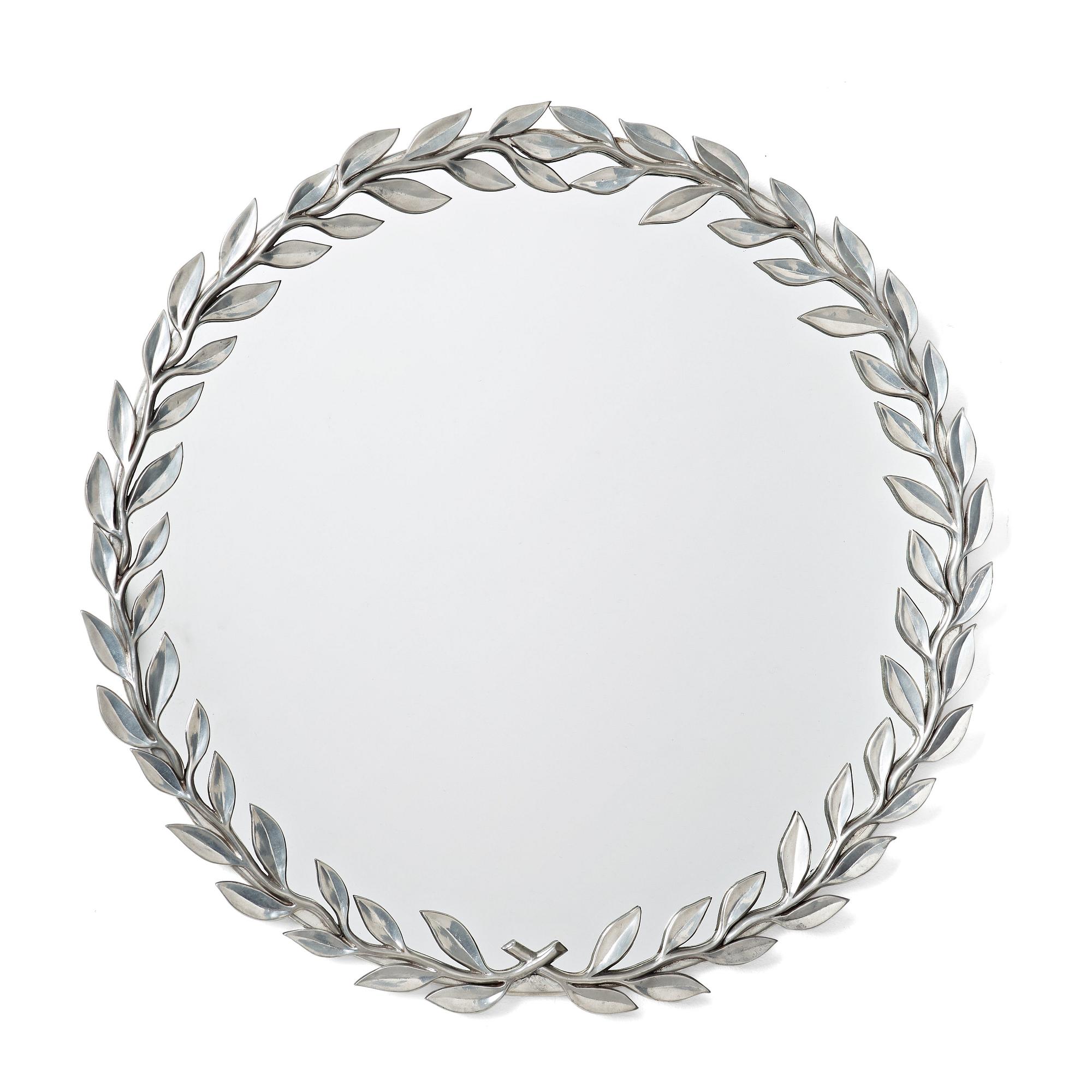 Estrid Ericson, a pewter framed mirror, Svenskt Tenn, Sweden, probably 1940's.