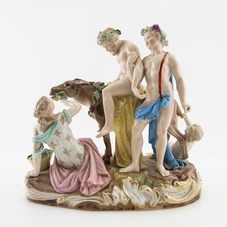 Figure of Samson, late 19th century, porcelain.