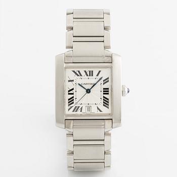 Cartier, Tank, Francaise, armbandsur, 28 x 24 (32) mm.