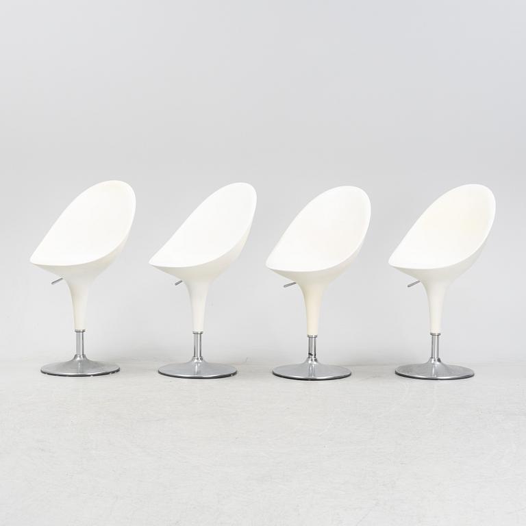 Stefano Giovannoni, a set of four 'Bombo chair', bar chairs, Magis, Italy.