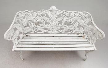 TRÄDGÅRDSSOFFA, Melins Metallgjuteri, Anderstorp, 1900-talets andra hälft.
