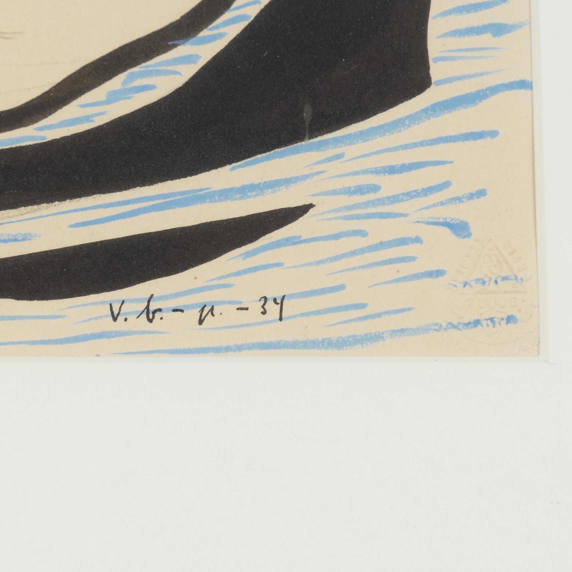 Vilhelm Bjerke-Petersen, Surrealist Composition.