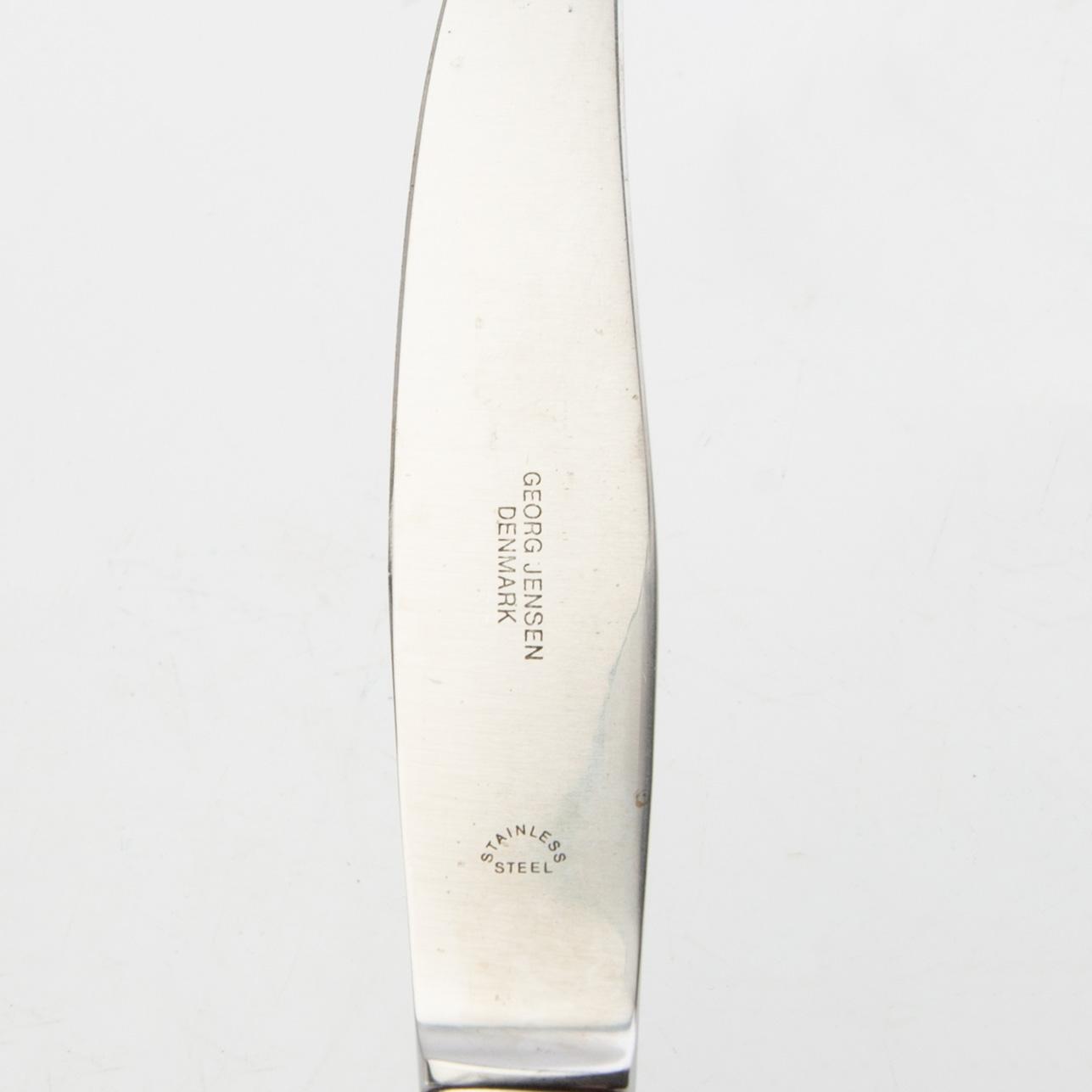 Georg Jensen, Cutlery service, 33 pieces, stainless steel, "Mitra", Denmark.