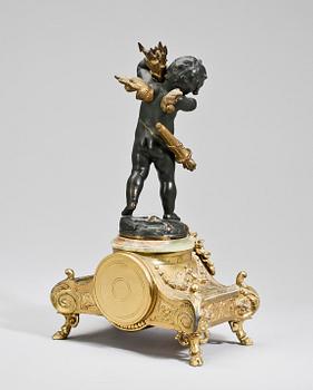 BORDSUR, Louis XVI-stil, kallförgylld och brons bär sign Aug. Moreau, 1800/1900-tal.