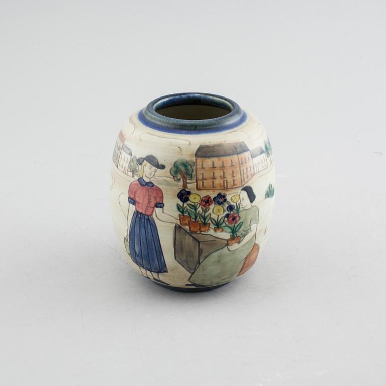 GERTRUD LÖNEGREN, vas, stengods, Rörstrand, 1930/40-tal.