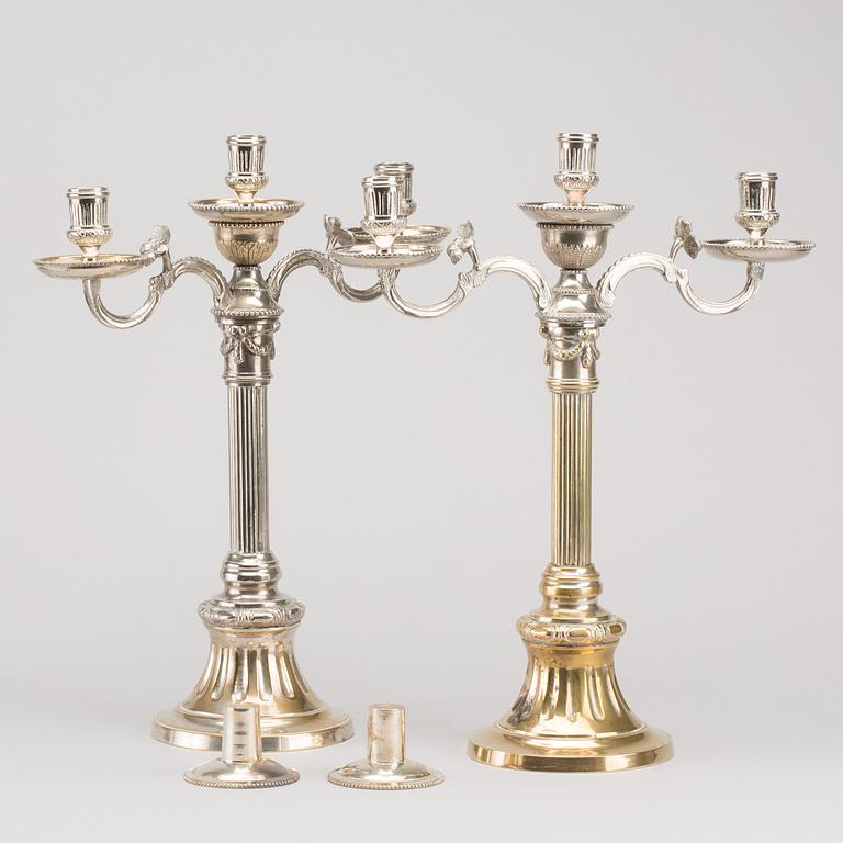 A COUPLE OF CANDELABRAS FROM IKEA "18th Century Swedish furniture at IKEA", 1990s.