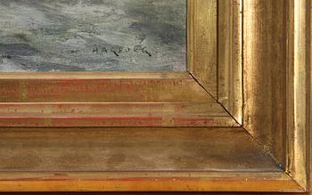 AUGUST HAGBORG, olja på duk, sign.