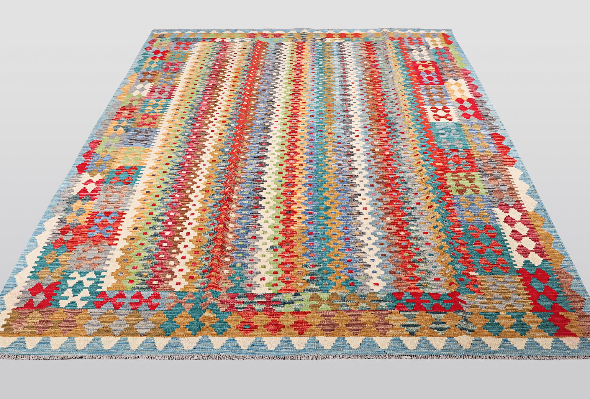 A carpet, kilim, ca 294 x 197 cm.