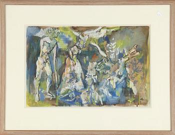 ENDRE NEMES, gouache, signerad och daterad -41.