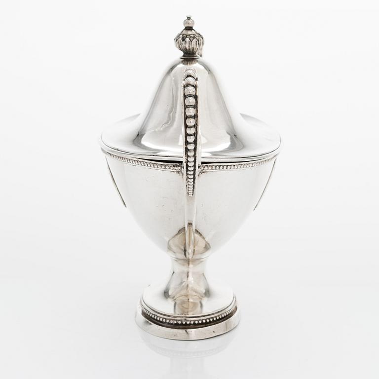 Petter Törnqvist, sockerskål, silver, Tavastehus 1789. Gustaviansk.