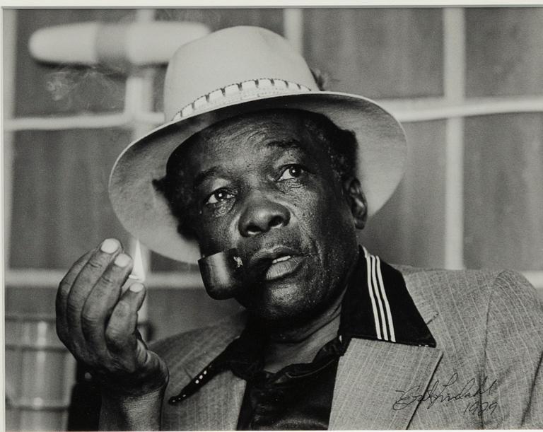 Erik Lindahl, Portrait of John Lee Hooker, 1979.