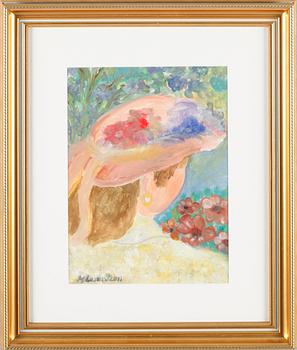 MONICA LORENTZON, akvarell, signerad.