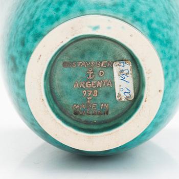 Wilhelm Kåge, maljakko, "Argenta", Gustavsberg.