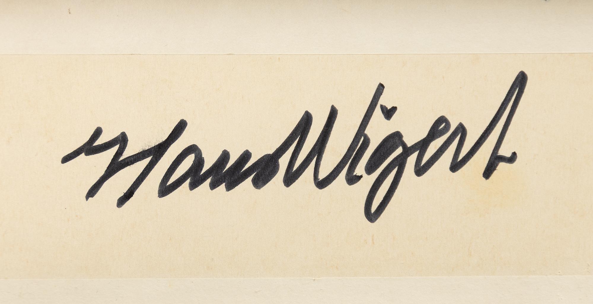 Hans Wigert, "Gulärla".