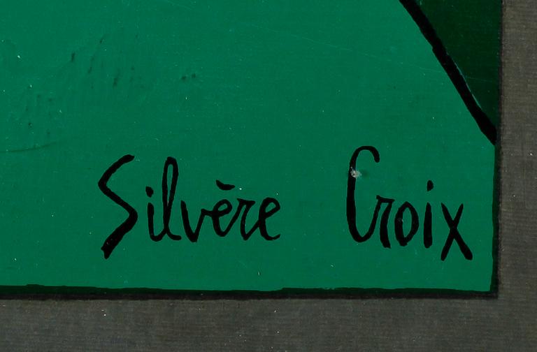 SILVÈRE CROIX, gouache, signerad.