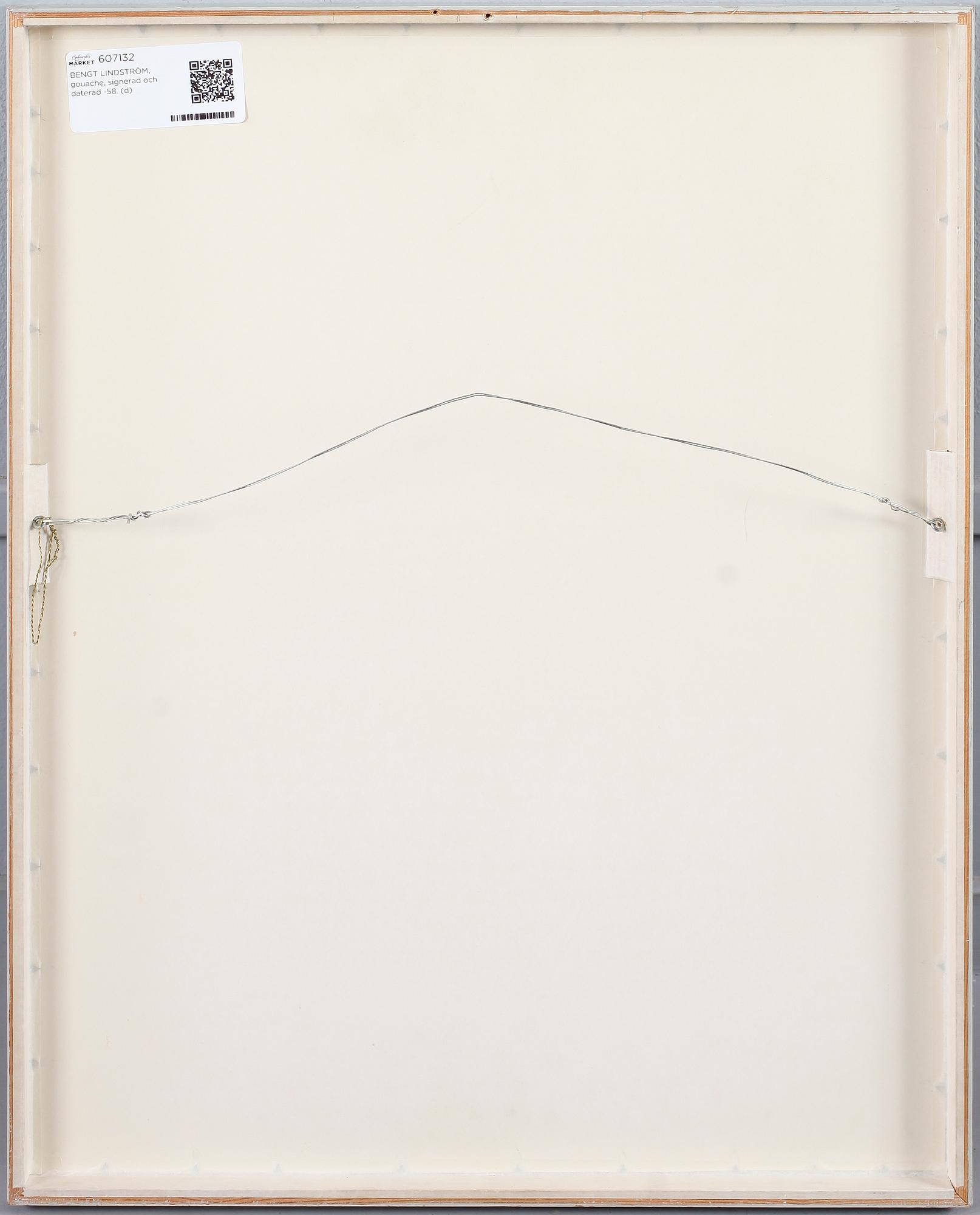 BENGT LINDSTRÖM, gouache, signerad och daterad -58.