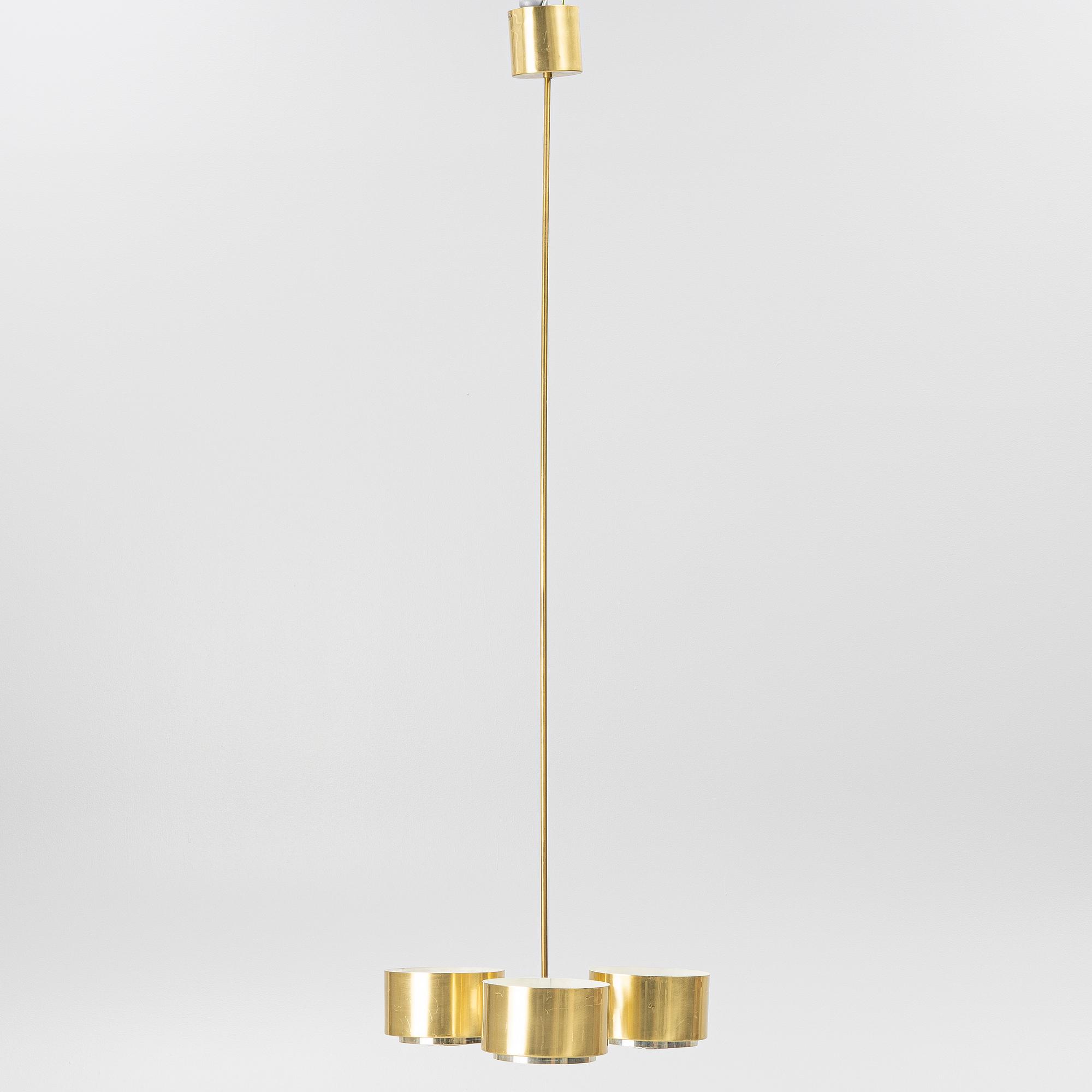Hans-Agne Jakobsson, Ceiling lamps, a pair, 1960s/70s.