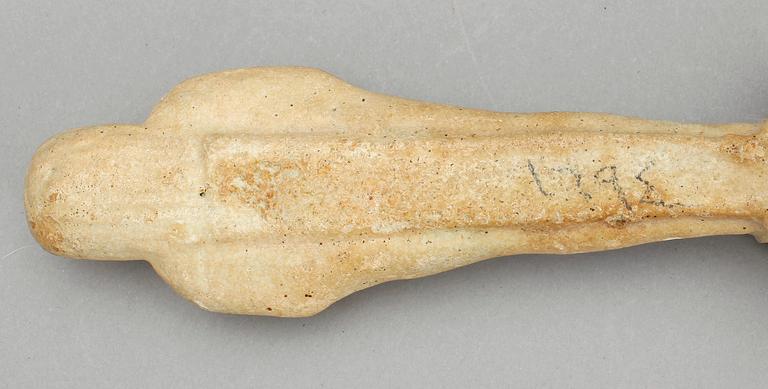 USHEBTI, fajans, Egypten, troligen Sentid 664-331 f Kr.