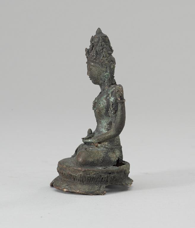 A Javanese bronze Bodhisattva, circa AD 900-1000.