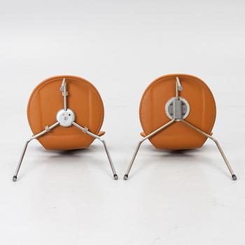 Arne Jacobsen, Stolar, 6 st, "Myran", Fritz Hansen, 1950/60-tal.