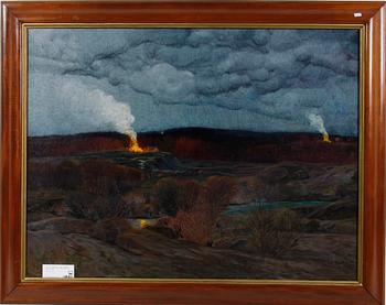BECHFELT, CARL HENNING, olja på duk. Sign och daterad 1911.