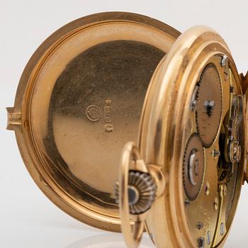 POCKET WATCH, hunter, Gèneve Schweiz, 54 mm.