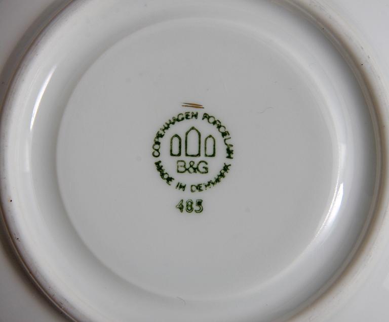 KAFFESERVIS, 12 delar, porslin, Bing & Gröndahl.