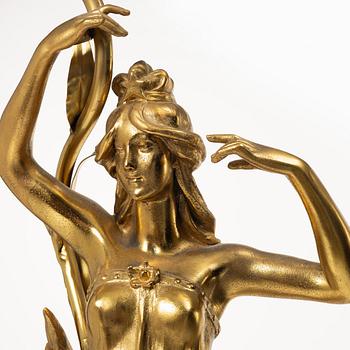 Table lamp, Art Nouveau style, 20th century.