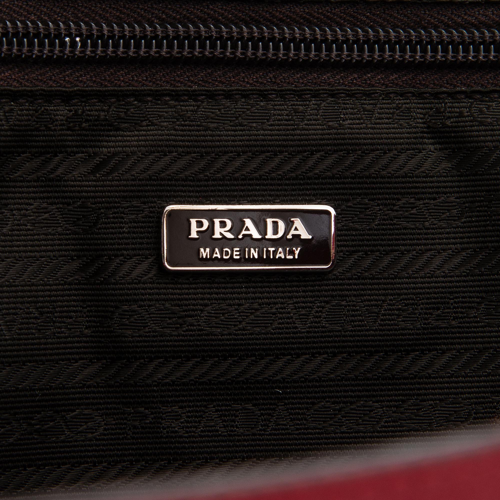Prada, handbag.