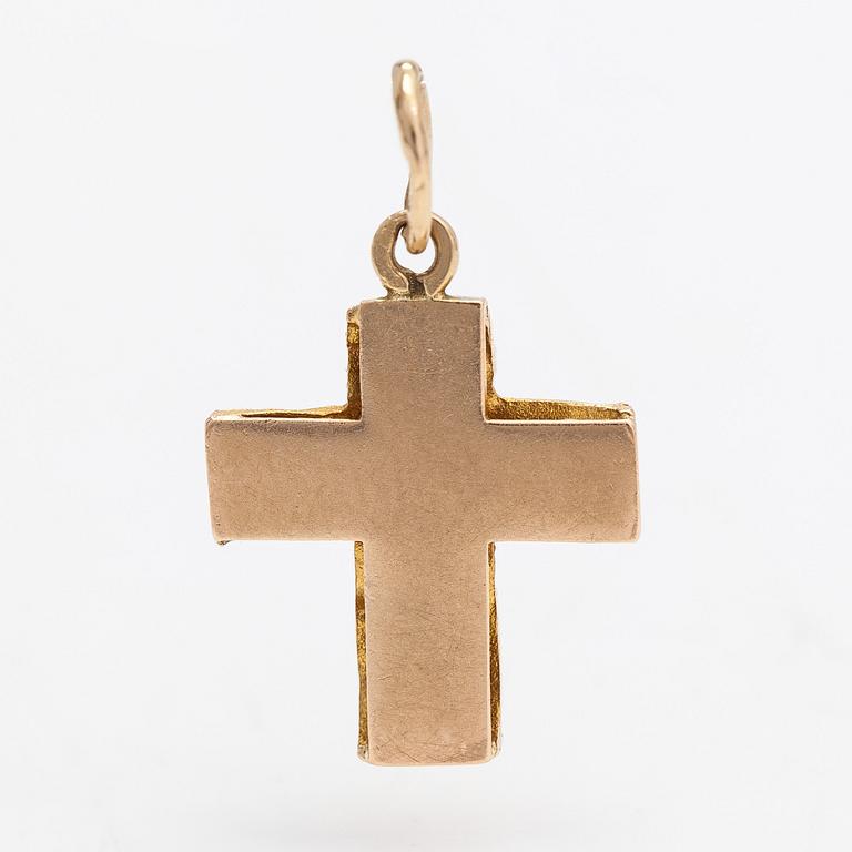 Björn Weckström, hänge "Lapinristi", 14K guld. Lapponia 1976.