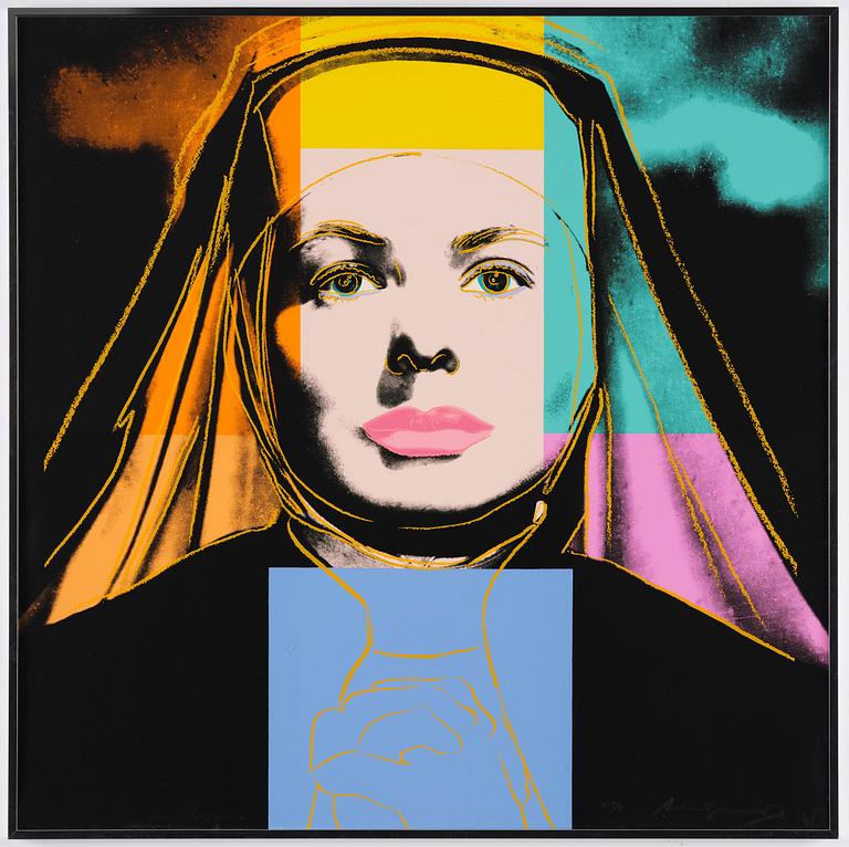 Andy Warhol, "The Nun", from: "Three portraits of Ingrid Bergman".