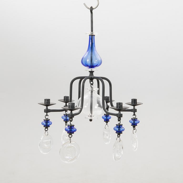 Erik Höglund, chandelier Boda Smide, later part of the 20th century.