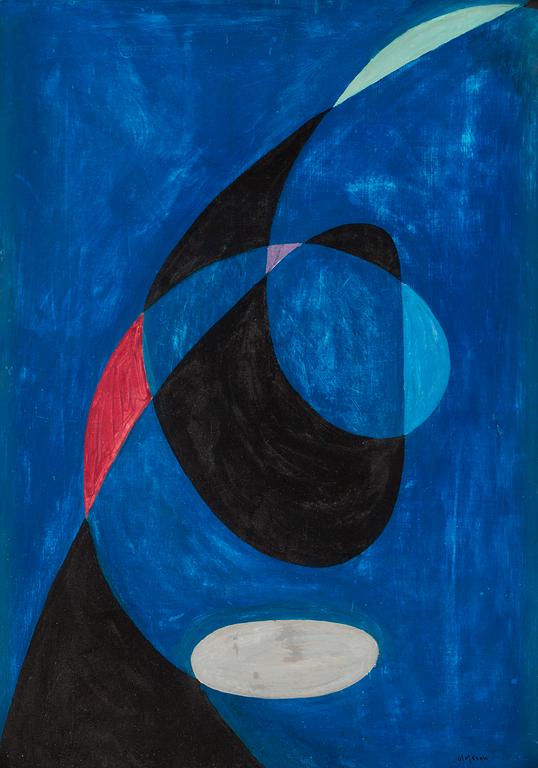 Pierre Olofsson, "Piruette för två linjer-blått tema".