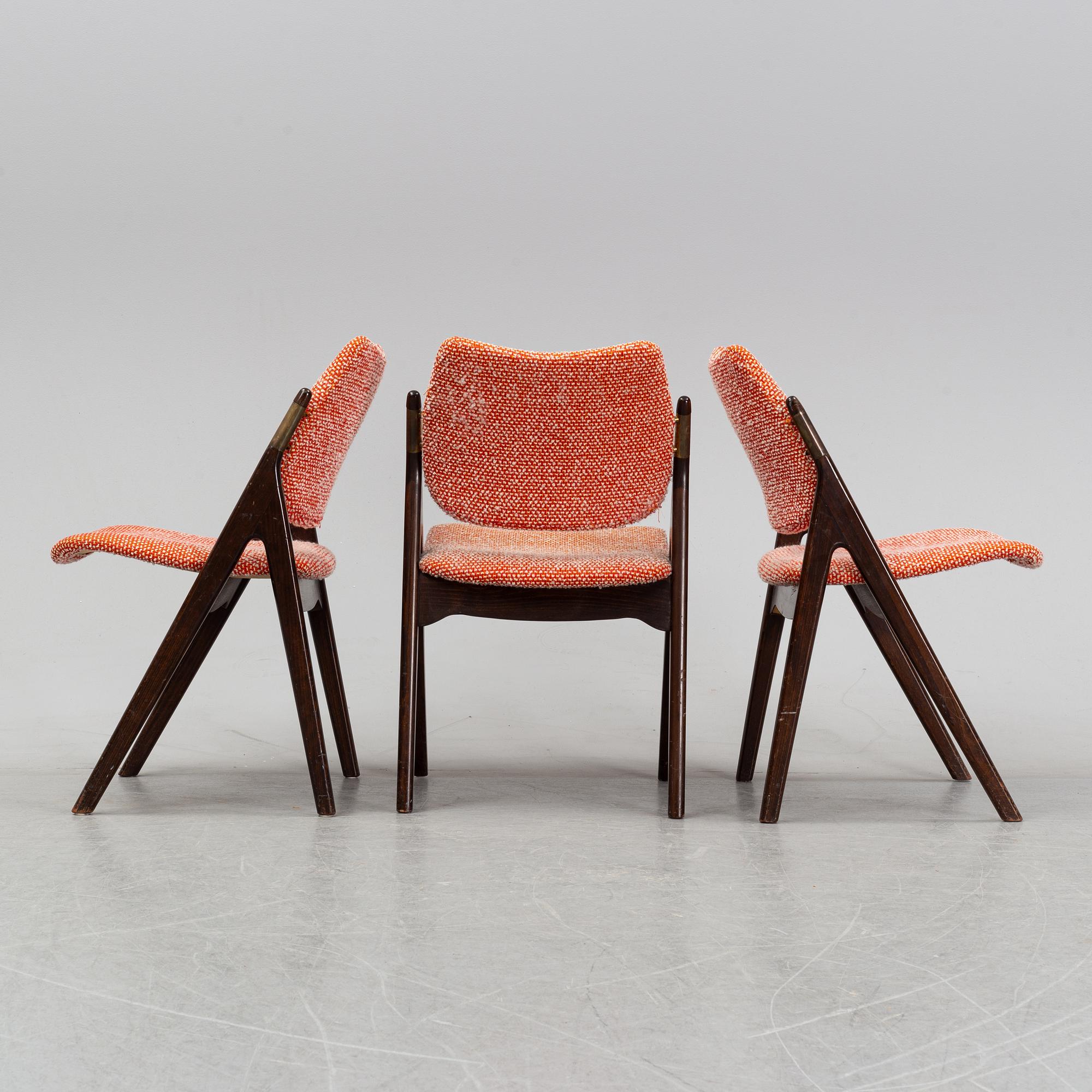 Three chairs, Treman, 1950's/60's.