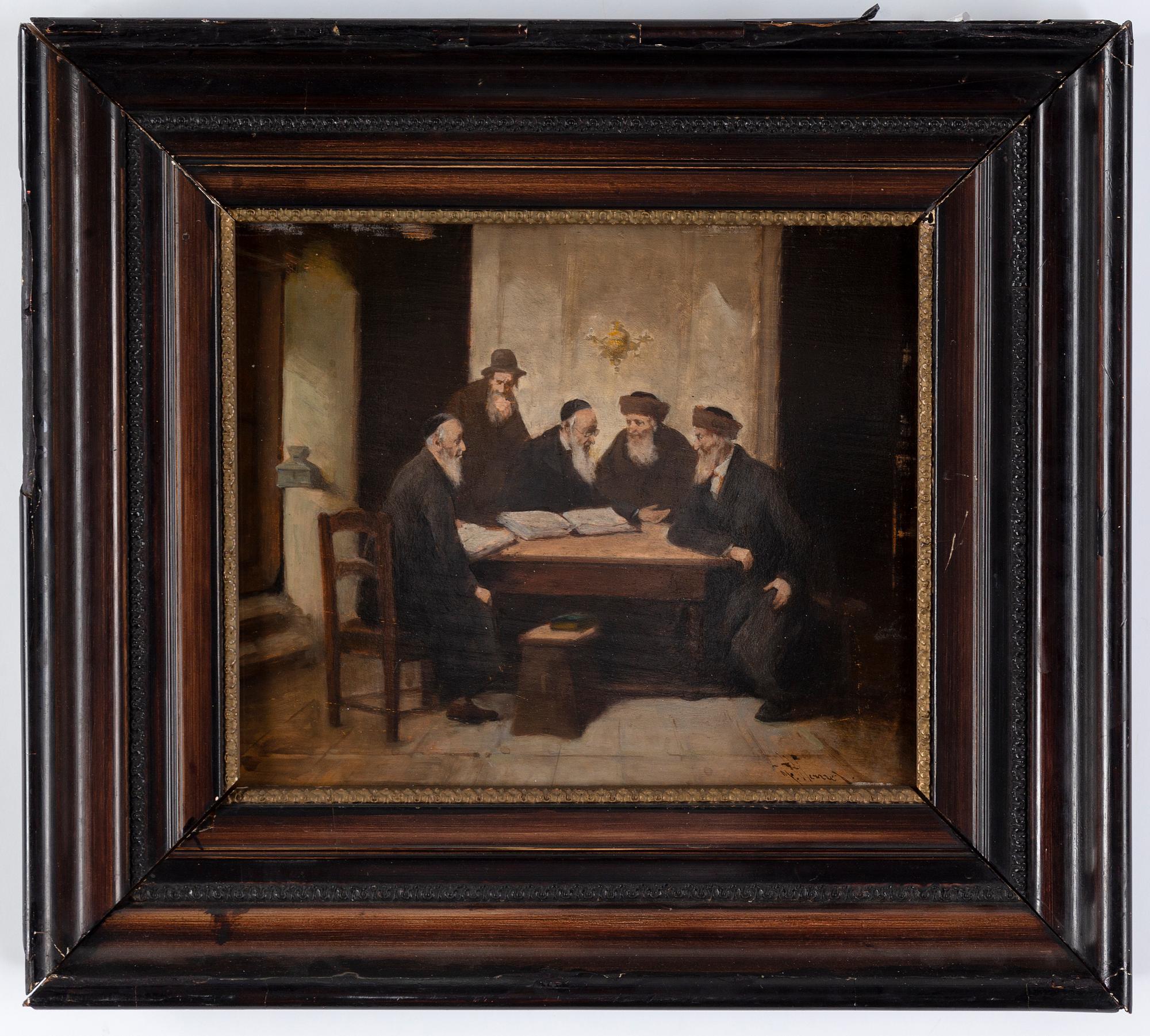 Hans Winter, oil on panel, signed.