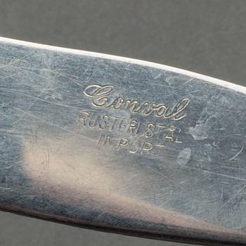 BESTICK ca 104 dlr Conval Danmark 1950/60-tal, i schatull.