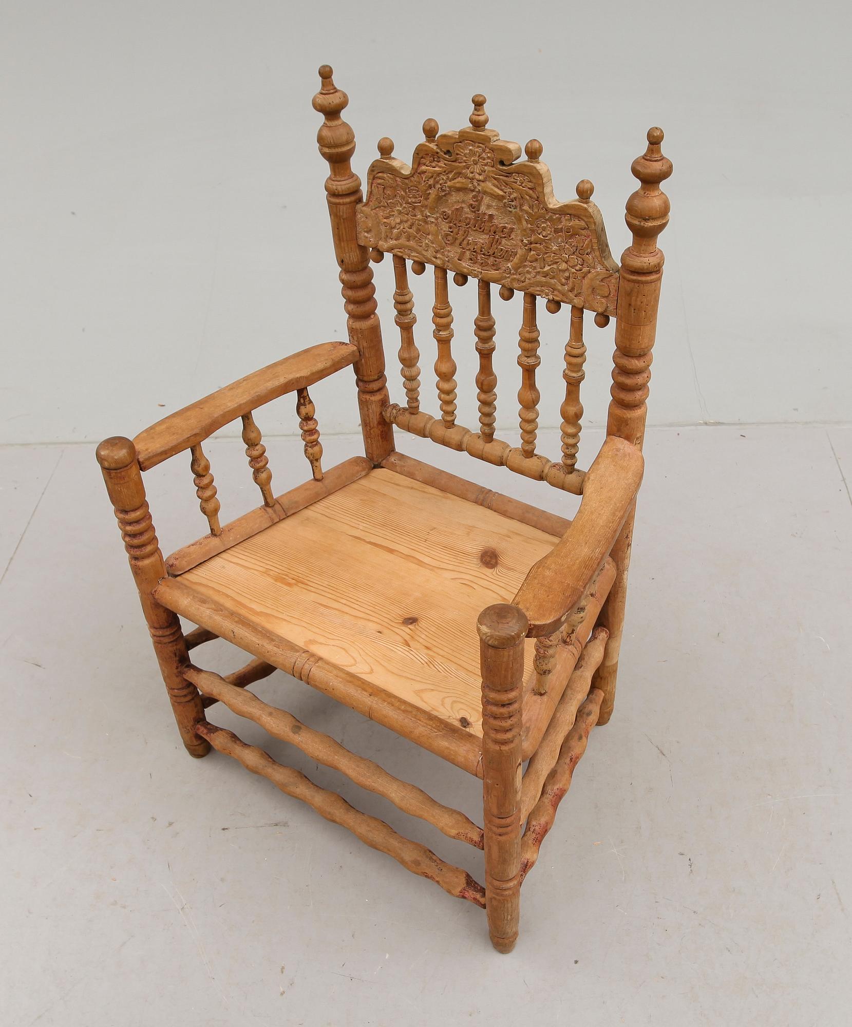 KARMSTOL, renässansstil, 1800-talets mitt.