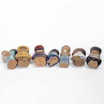 Lisa Larson, Seven figurines, Gustavsberg.