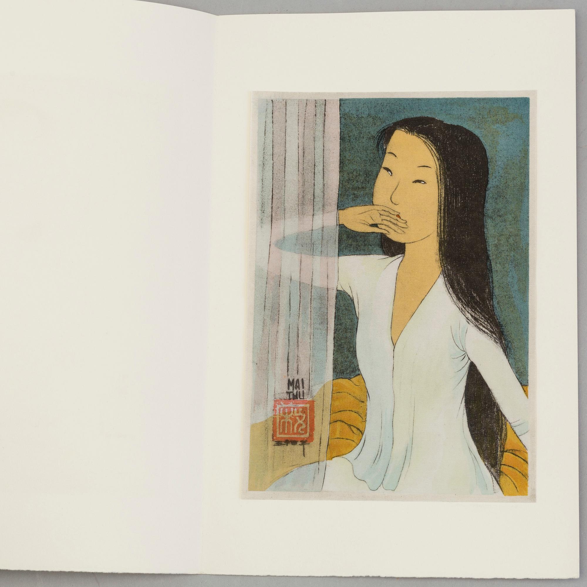 MAI TRUNG THỨ, portfolio with 8 lithographs on silk, signed and stamped by the artist,  published in 1961, 463/523.