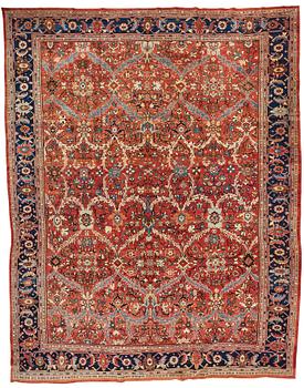 328. A CARPET, an antique Mahal, a so called Ziegler, ca 488-491 x 378,5-391,5 cm.