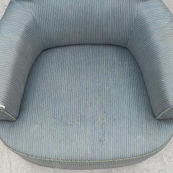 Carl Malmsten, a 'Jättepaddan' armchair, mid 20th Century.