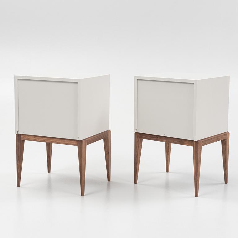 Attila Suta, a pair of bedside tables, his own workshop, Stockholm, 2022.