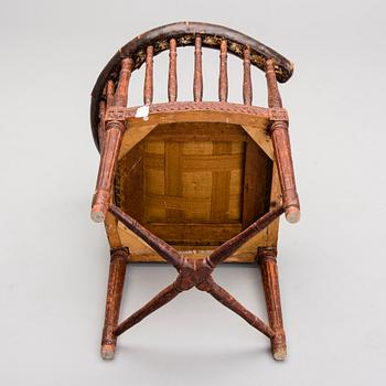 A GUSTAVIAN CORNER CHAIR, late 18th Century.