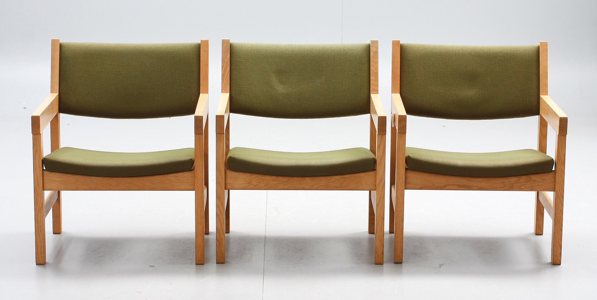 STOLAR, 3st. design Hans Wegner, Getama, Danmark.