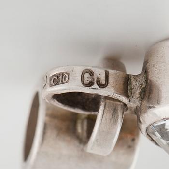 CECILIA JOHANSSON, Göteborg, 1977, a faceted rock crystal pendant.