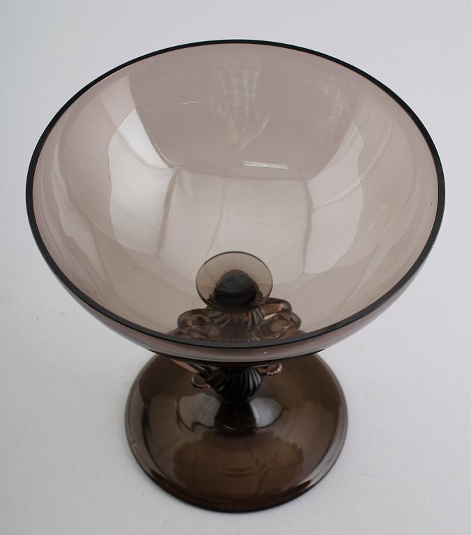 SKÅL PÅ FOT, glas, "Vingarna", Simon Gate, Sandvik, omkring, 1920.