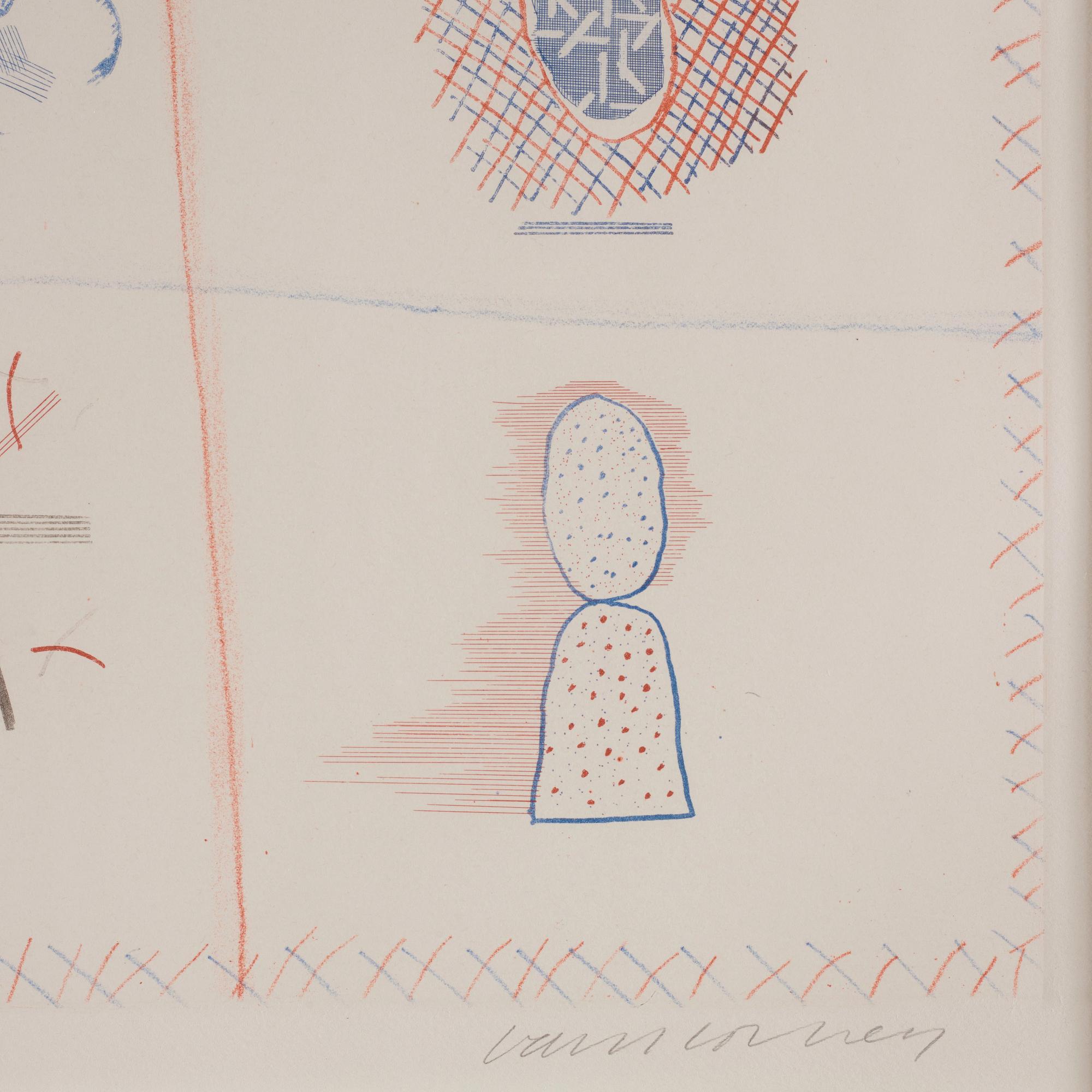 David Hockney, "Franco-American Mail", ur: "The Blue Guitar".