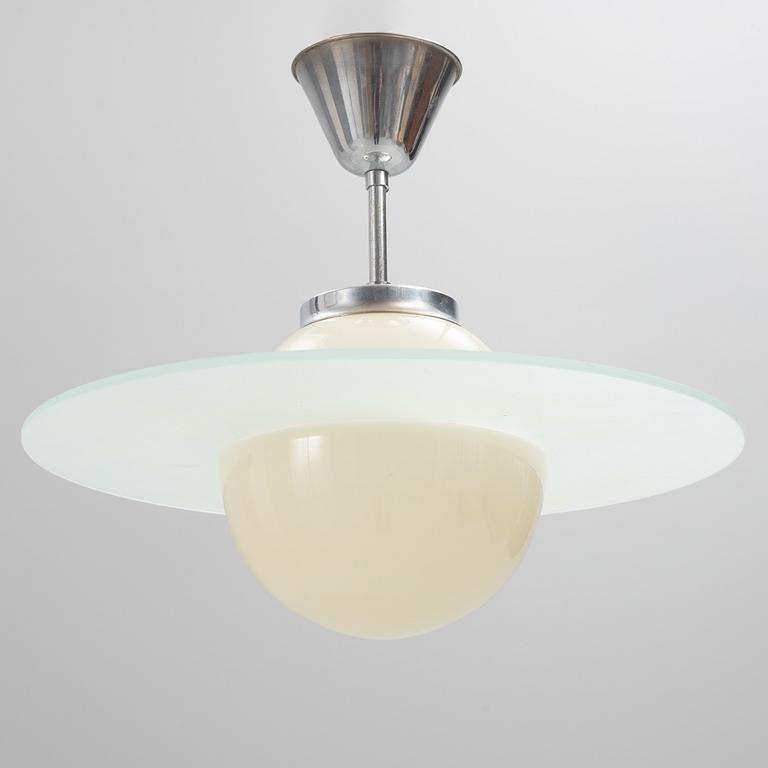 A 'Saturn' ceiling light, around mid 20th Century.