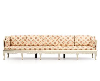 42. A Swedish Rococo sofa by C Tietze.