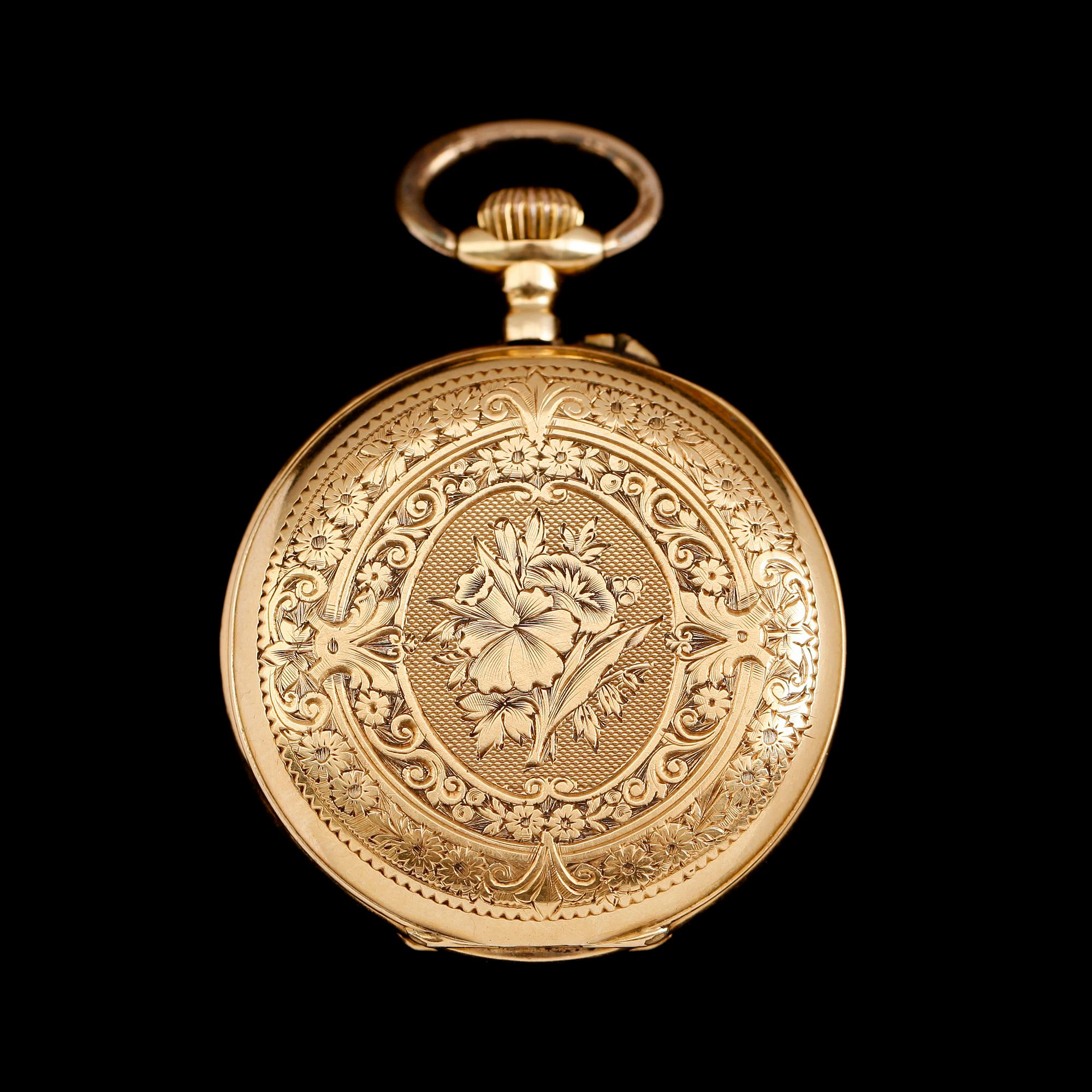 FICKUR, 18 k guld, 1900-talets första hälft.